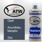 Preview: Opel, Azuritblau Metallic, 254: 400ml Sprühdose, von ATW Autoteile West.